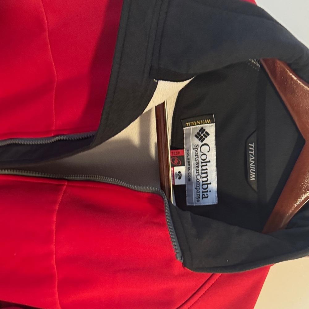 Columbia Titanium Red and Black Jacket